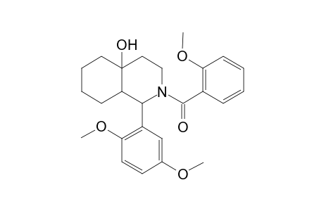 1-(2,5-dimethoxyphenyl)-2-[(2-methoxyphenyl)carbonyl]-decahydroisoquinolin-4a-ol