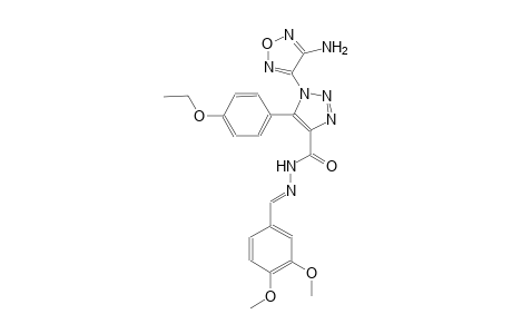 1-(4-amino-1,2,5-oxadiazol-3-yl)-N'-[(E)-(3,4-dimethoxyphenyl)methylidene]-5-(4-ethoxyphenyl)-1H-1,2,3-triazole-4-carbohydrazide