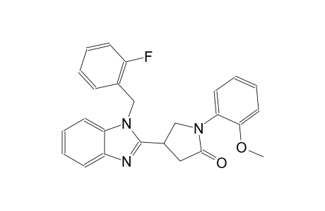 4-[1-(2-fluorobenzyl)-1H-benzimidazol-2-yl]-1-(2-methoxyphenyl)-2-pyrrolidinone