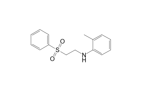 2-Methyl-N-(2-phenylsulfonylethyl)aniline