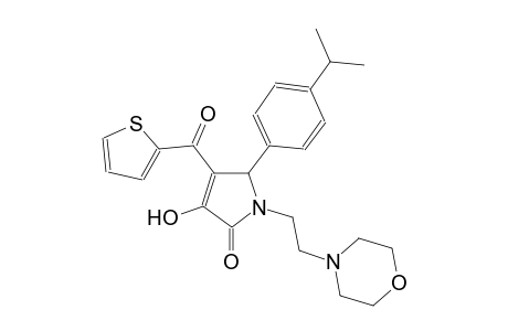 3-hydroxy-5-(4-isopropylphenyl)-1-[2-(4-morpholinyl)ethyl]-4-(2-thienylcarbonyl)-1,5-dihydro-2H-pyrrol-2-one