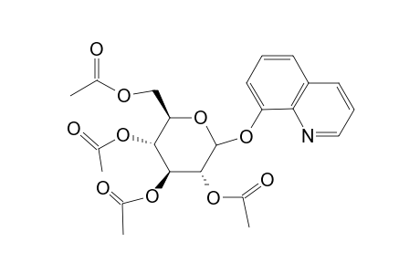 Acetic acid, 3,5-diacetoxy-2-acetoxymethyl-6-(quinolin-8-yloxy)tetrahydropyran-4-yl ester