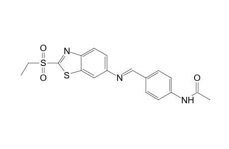 4'-{N-[2-(ethylsulfonyl)-6-benzothiazolyl]formimidoyl}acetanilide