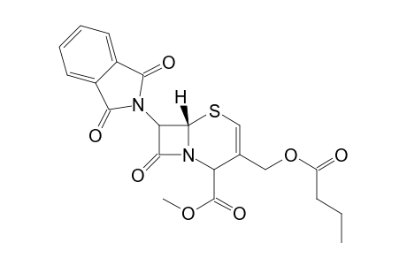 Methyl- 3-butyroxymethyl-7-phthalimido-2-cephem-4-carboxylate