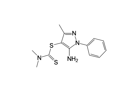 5-amino-3-methyl-1-phenyl-1H-pyrazol-4-yl-dimethylamino-dithioformate