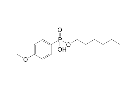 Hexyl hydrogen p-methoxyphenylphosphonate