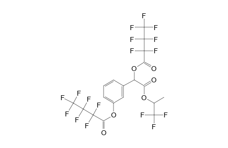 3-Hydroxymandelic acid, o,o'-bis(heptafluorobutyryl)-, 1,1,1-trifluoro-2-propyl ester (stereoisomer 2)