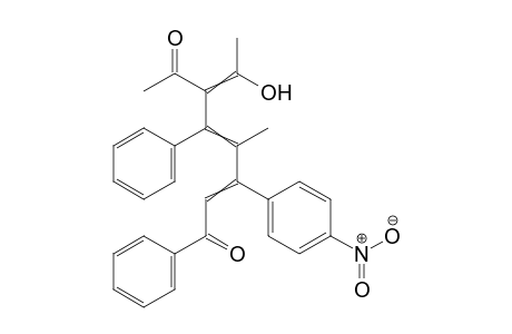 6-Acetyl-7-hydroxy-4-methyl-3-(4-nitrophenyl)-1,5-diphenyl-octa-2,4,6-trien-1-one