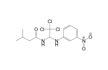 3-methyl-N-[2,2,2-trichloro-1-(3-nitroanilino)ethyl]butanamide