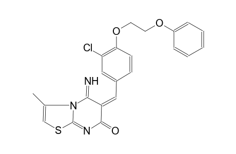 (6E)-6-[3-chloro-4-(2-phenoxyethoxy)benzylidene]-5-imino-3-methyl-5,6-dihydro-7H-[1,3]thiazolo[3,2-a]pyrimidin-7-one