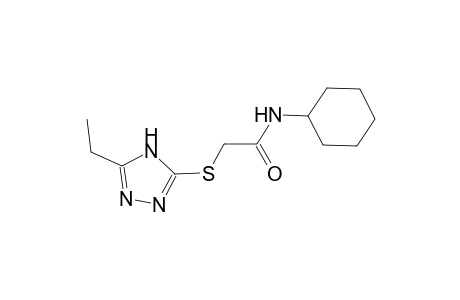 N-cyclohexyl-2-[(5-ethyl-4H-1,2,4-triazol-3-yl)sulfanyl]acetamide