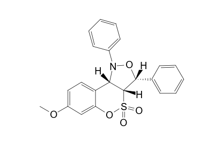 (3R,3aR,9bS)-7-Methoxy-1,3-diphenyl-1,3,3a,9b-tetrahydro-2,5-dioxa-4-thia-1-aza-cyclopenta[a]naphthalene 4,4-dioxide