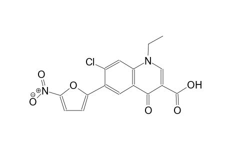 7-chloro-1-ethyl-6-(5-nitro-2-furyl)-4-oxo-1,4-dihydro-3-quinolinecarboxylic acid