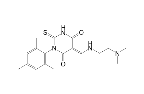 (5E)-5-({[2-(dimethylamino)ethyl]amino}methylene)-1-mesityl-2-thioxodihydro-4,6(1H,5H)-pyrimidinedione