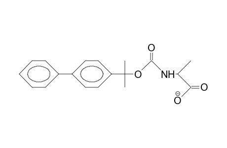 N-[1-(4-Biphenylyl)-1-methyl-ethoxycarbonyl]-alanine anion