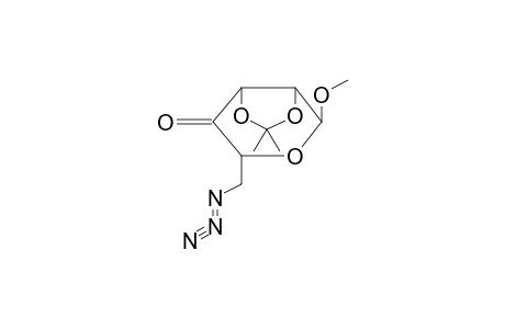 METHYL 6-AZIDO-6-DEOXY-2,3-ISOPROPYLIDENE-ALPHA-D-LYXO-4-HEXOSULOSIDE