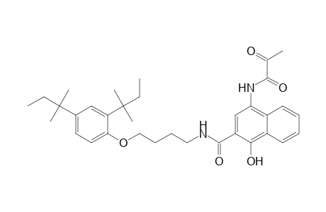 2-Naphthalenecarboxamide, N-[4-[2,4-bis(1,1-dimethylpropyl)phenoxy]butyl]-4-[(1,2-dioxopropyl)amino]-1-hydroxy-