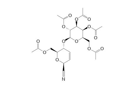 6-O-ACETYL-4-(2,3,4,6-TETRA-O-ACETYL-BETA-D-GALACTOPYRANOSYL)-1,2,3-TRIDEOXY-BETA-D-2-ENOPYRANOSYL-CYANIDE