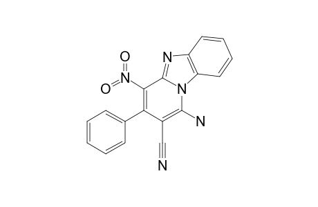 1-amino-4-nitro-3-phenylpyrido[1,6-a]benzimidazole-2-carbonitrile