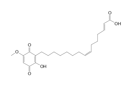 (2E,7Z)-15-(2-hydroxy-3,6-diketo-5-methoxy-cyclohexa-1,4-dien-1-yl)pentadeca-2,7-dienoic acid