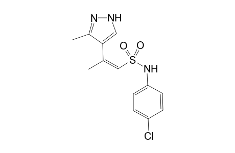 3-Methyl-4-[1-methyl-2-(N-(4-chlorophenyl)sulfamoyl)vinyl]pyrazole