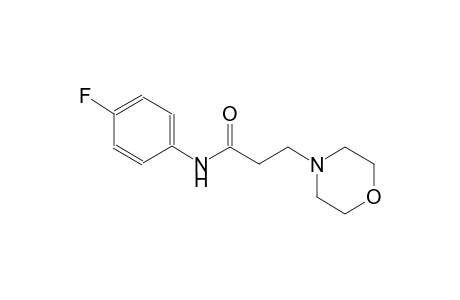 N-(4-fluorophenyl)-3-(4-morpholinyl)propanamide