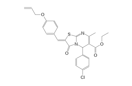 ethyl (2Z)-2-[4-(allyloxy)benzylidene]-5-(4-chlorophenyl)-7-methyl-3-oxo-2,3-dihydro-5H-[1,3]thiazolo[3,2-a]pyrimidine-6-carboxylate
