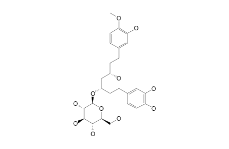 (3S,5S)-1-(3,4-DIHYDROXYPHENYL)-3,5-DIHYDROXY-7-(3-HYDROXY-4-METHOXYPHENYL)-HEPTYL-3-O-BETA-D-GLUCOPYRANOSIDE