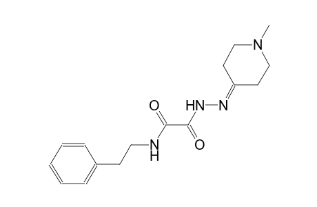 2-[2-(1-methyl-4-piperidinylidene)hydrazino]-2-oxo-N-(2-phenylethyl)acetamide
