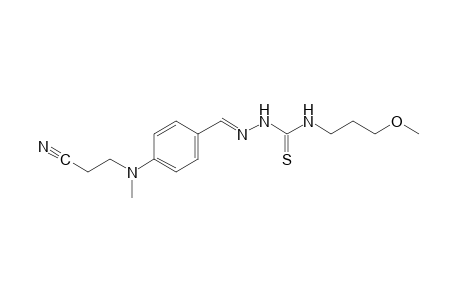 1-{p-[(2-cyanoethyl)methylamino]benzylidene}-4-(3-methoxypropyl)-3-thiosemicarbazide