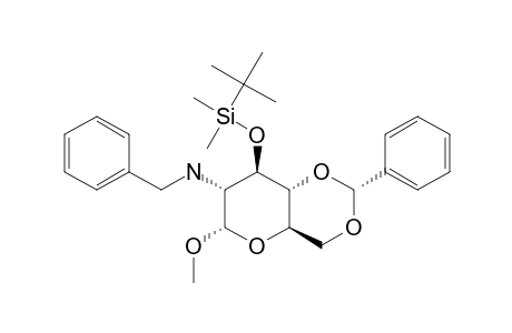 METHYL-2-N-BENZYLAMINO-3-TERT.-BUTYLDIMETHYLSILYLOXY-4,6-O-BENZYLIDENE-2-DEOXY-ALPHA-D-GLUCOPYRANOSIDE