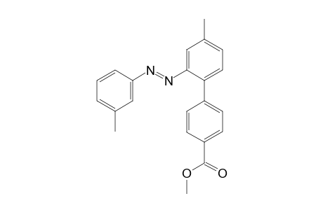 Methyl 4'-methyl-2'-[(E)-(3-methylphenyl)diazenyl]biphenyl-4-carboxylate