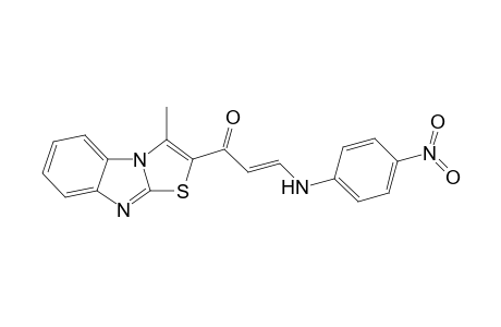 (E)-1-(3-Methylbenzo[d]thiazolo[3,2-a]imidazol-2-yl)-3-(4-nitrophenylamino)prop-2-en-1-one