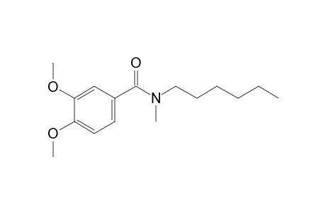 Benzamide, 3,4-dimethoxy-N-methyl-N-hexyl-