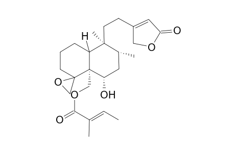 Ajugacumbin B [4,17-epoxy-6.alpha.-hydroxy18-tigloyloxy-neocleroda-13-en-15,16-olide]