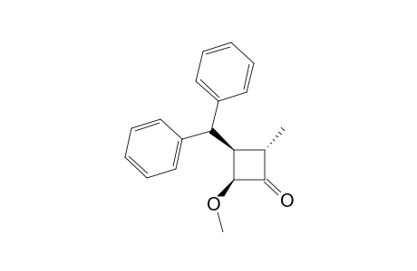 (2S,3S,4S)-3-Diphenylmethyl-4-methoxy-2-methyl-cyclobutanone