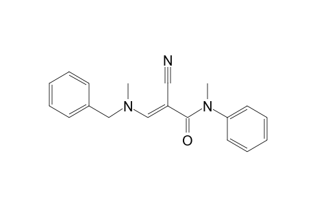 3-(N-Benzyl-N-methylamino)-2-cyano-N-methyl-N-phenylacrylamide