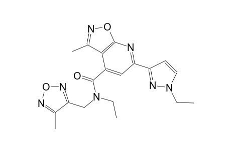 isoxazolo[5,4-b]pyridine-4-carboxamide, N-ethyl-6-(1-ethyl-1H-pyrazol-3-yl)-3-methyl-N-[(4-methyl-1,2,5-oxadiazol-3-yl)methyl]-