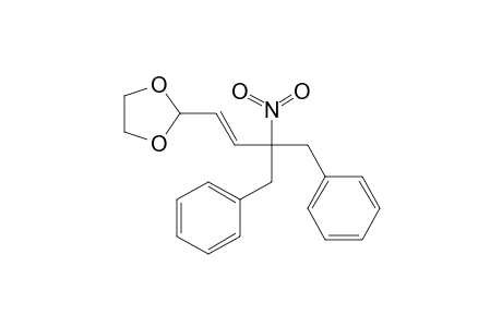 1,3-Dioxolane, 2-[3-nitro-4-phenyl-3-(phenylmethyl)-1-butenyl]-, (E)-