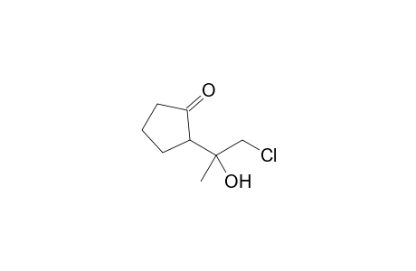 2-(1-Chloro-2-hydroxyprop-2-yl)cyclopentanone