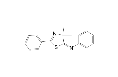 Benzenamine, N-(4,4-dimethyl-2-phenyl-5(4H)-thiazolylidene)-