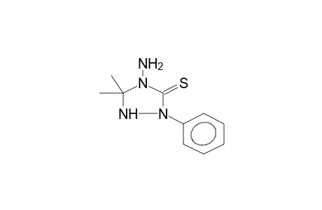 2-PHENYL-5,5-DIMETHYL-4-AMINO-1,2,4-TRIAZOLIDIN-3-THIONE
