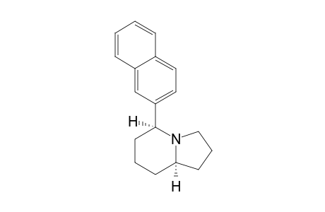 (5R*,8aR*)-5-(.beta.-Naphthyl)indolizidine