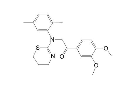 2-[5,6-dihydro-4H-1,3-thiazin-2-yl-(2,5-dimethylphenyl)amino]-1-(3,4-dimethoxyphenyl)ethanone