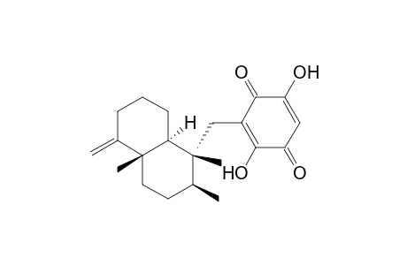 3-[[(1R,2S,4aS,8aS)-1,2,4a-trimethyl-5-methylene-3,4,6,7,8,8a-hexahydro-2H-naphthalen-1-yl]methyl]-2,5-dihydroxycyclohexa-2,5-diene-1,4-dione