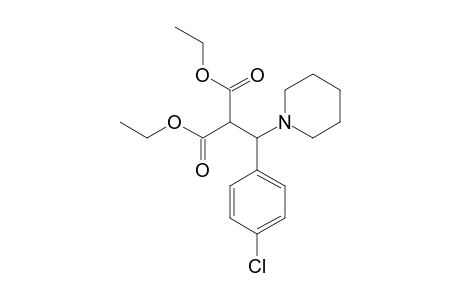 DIETHYL-2-[(4-CHLOROPHENYL)-(PIPERIDIN-1-YL)-METHYL]-MALONATE