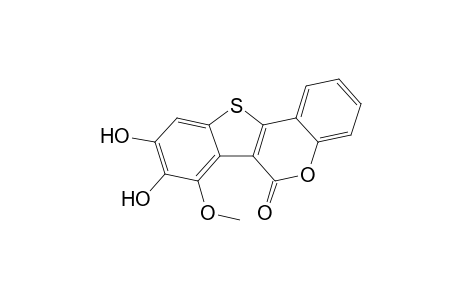 8,9-Dihydroxy-7-methoxy-5-oxa-11-thia-benzo[a]fluoren-6-one