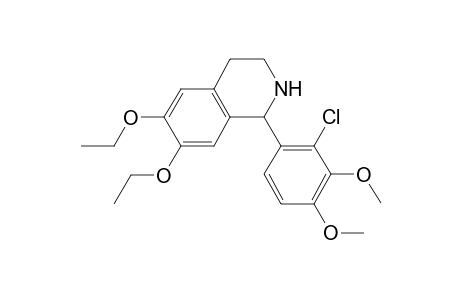 1-(2-Chloranyl-3,4-dimethoxy-phenyl)-6,7-diethoxy-1,2,3,4-tetrahydroisoquinoline