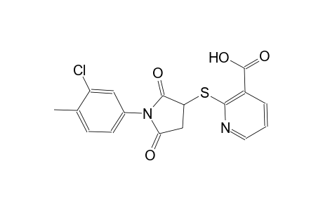 3-pyridinecarboxylic acid, 2-[[1-(3-chloro-4-methylphenyl)-2,5-dioxo-3-pyrrolidinyl]thio]-
