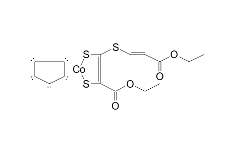 2-Cobalta-1,3-dithiol, cyclopentadienyl-4-ethoxycarbonyl-5-(ethoxycarbonyl-trans-ethenthia)-